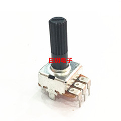 triết áp 50k WH123 chiết áp đơn dọc chân cong chiết áp B103 trục hoa 27mm khuếch đại công suất B10K có thể điều chỉnh điện trở chiết áp chiết áp 24v