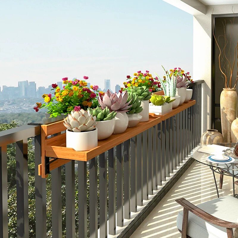 悬挂式花架子置物架阳台栏杆护栏2025新款家用多肉吊兰窗台花盆架