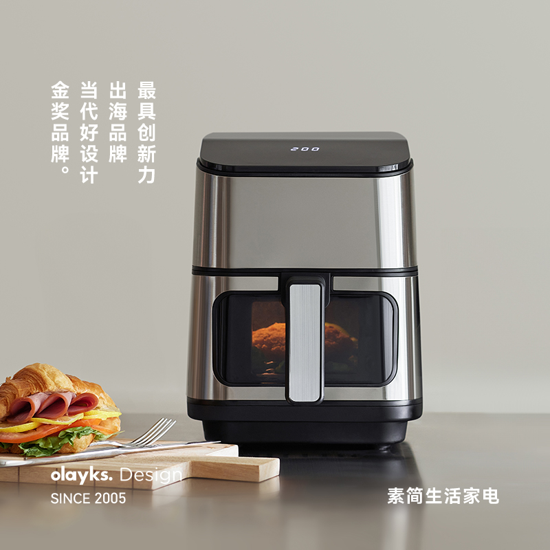 olayks空气炸锅家用大容量可视