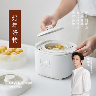 olayks立时电炖锅燕窝小炖盅隔水炖家用煲汤宝宝煮粥锅婴儿辅食锅