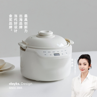 4人真陶瓷微压家用电饭锅3L olayks立时电饭煲0涂层1 出口爆款