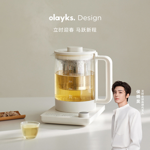 olayks立时清川养生壶小型办公室2026新款烧水壶煮茶器炖煮一体