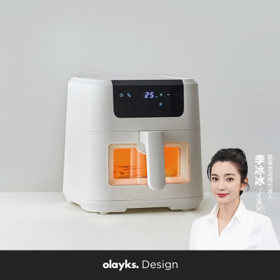 olayks欧莱克空气炸锅全金属内腔新款家用电炸锅智能大容量多功能