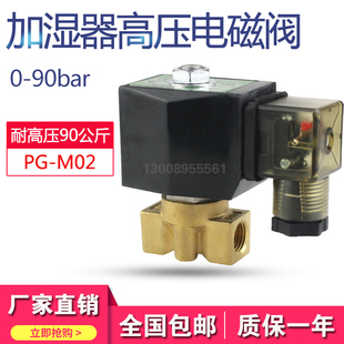 加湿器主机高压电磁阀 9MPa12MPa高压水阀气阀 M02微雾电磁阀7