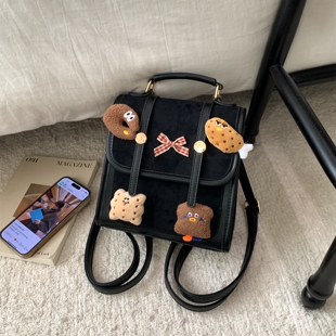 【多种背法】可爱卡通玩偶单肩斜挎双肩包小背包2025新款潮百搭