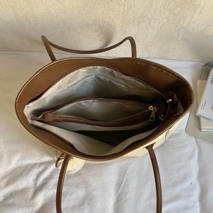 【拉链夹层+拉链贴袋】高级感大容量托特包上班通勤包2026新款潮