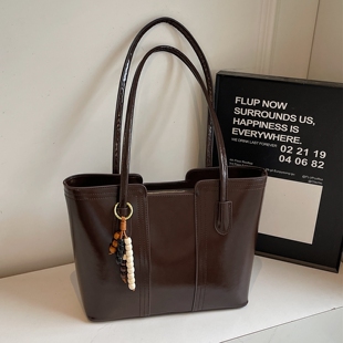 硬底托特包高级感大容量上课上班通勤包大包2026新款 潮百搭单肩包