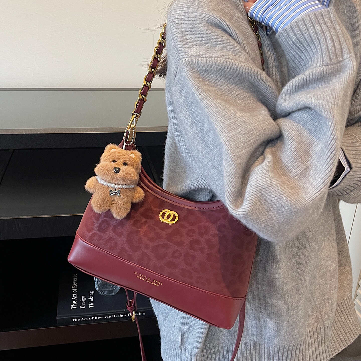 今年流行洋气红色豹纹链条腋下斜挎包女款2025新款百搭时尚小包包,箱包皮具/热销女包/男包,胸包,淘宝优惠券,粉丝福利购,淘宝优惠卷