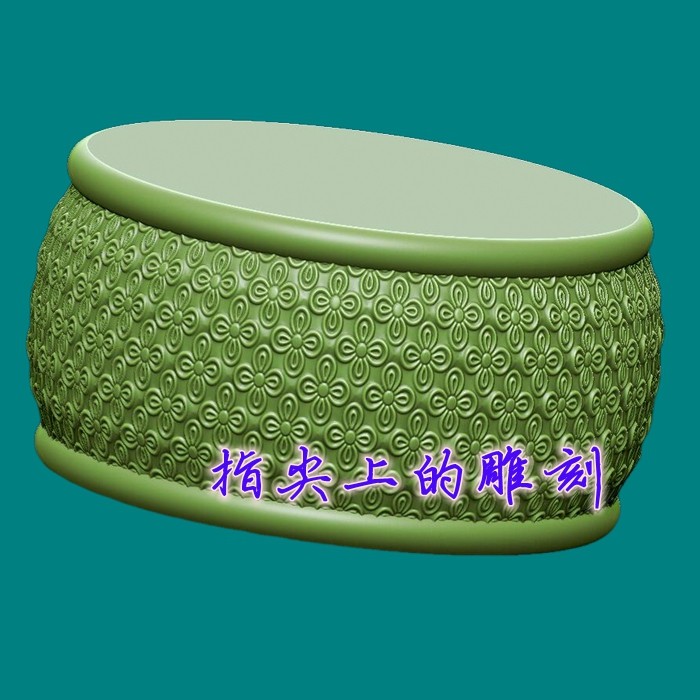 圆雕图三维图STL雕刻3D打印素材立体图精雕   底座4