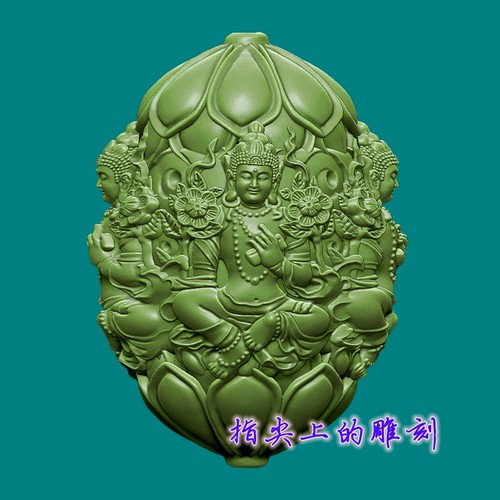 圆雕图三维图STL雕刻3D打印素材立体图精雕  度母渡母祖母勒子