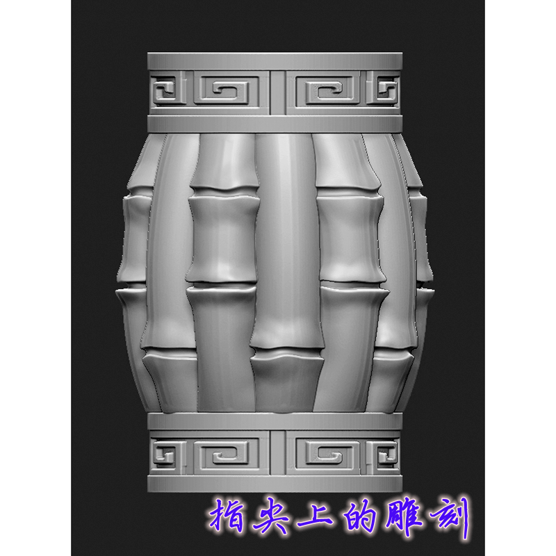核雕竹节手链  圆雕图三维图STL电脑雕刻3D打印立体图精雕