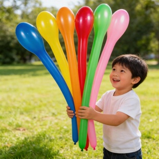 棒槌气球乳胶款长棒长条气球打击棒气球儿童生日派对创意玩具装饰