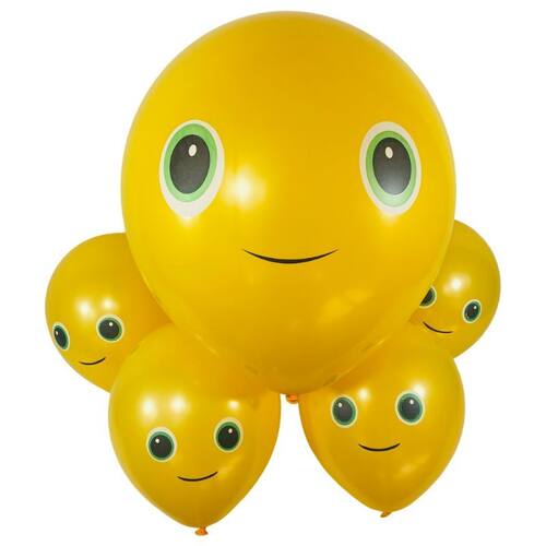 12寸18寸小龙气球户外加厚儿童无毒卡通可爱笑脸表情内球摆地摊 - 封面