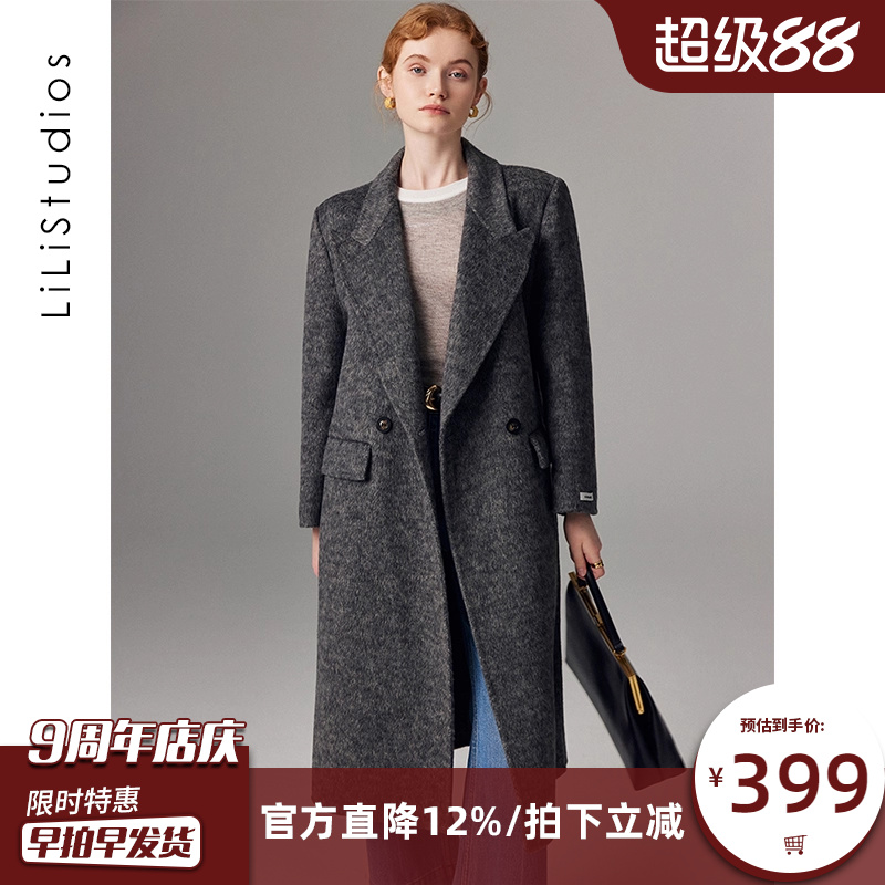 双面羊绒大衣女高级感毛呢外套
