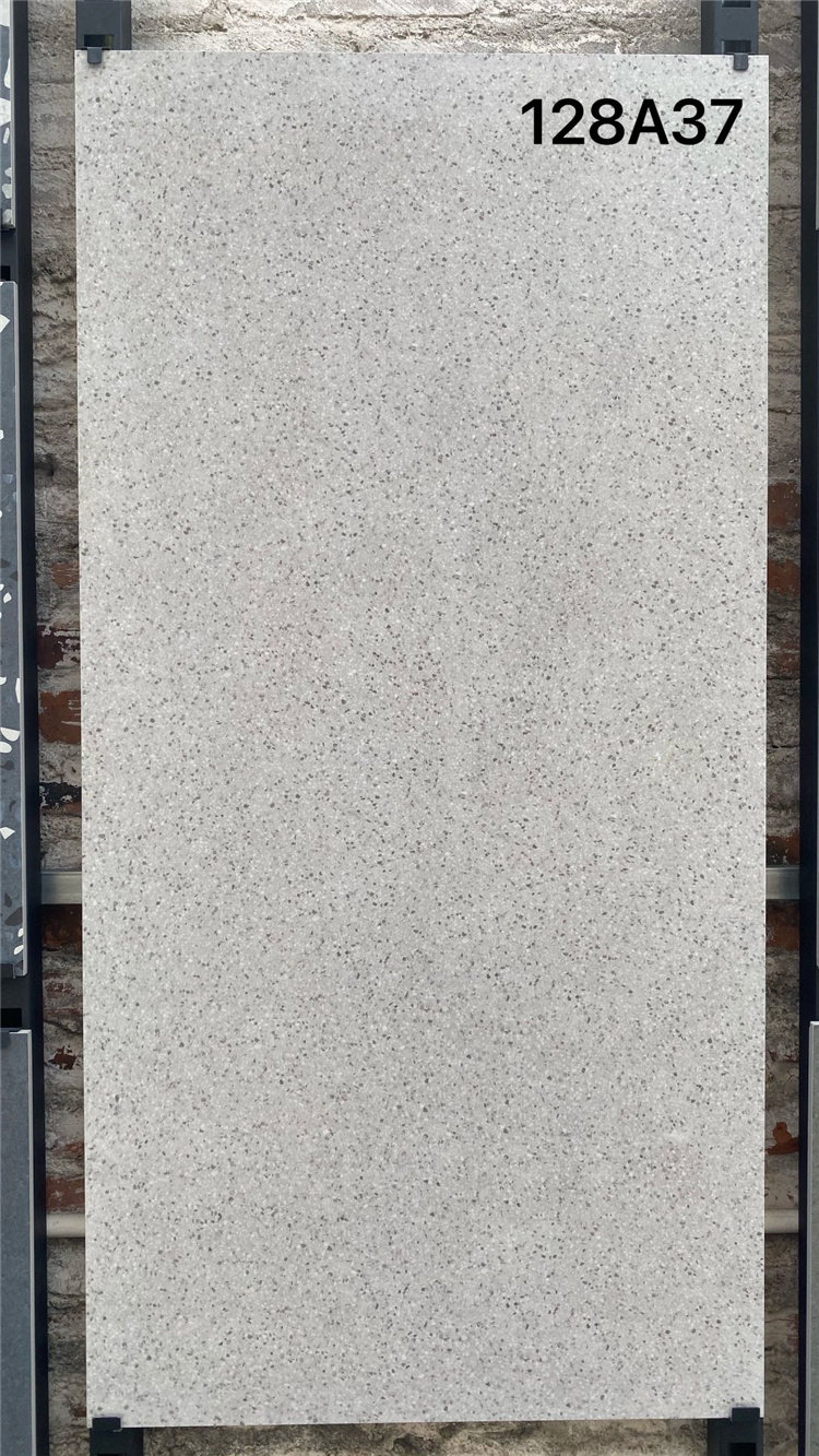 彩色大板水磨石瓷砖600x1200别墅客厅灰色防滑地砖餐厅工装仿古砖