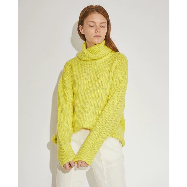 【BJ】时尚高龄宽松针织衫纯色简约保暖舒适百搭慵懒范BJ907