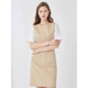 显瘦连衣裙SF115 SF系列 淑女米色拼接假两件修身 SF141