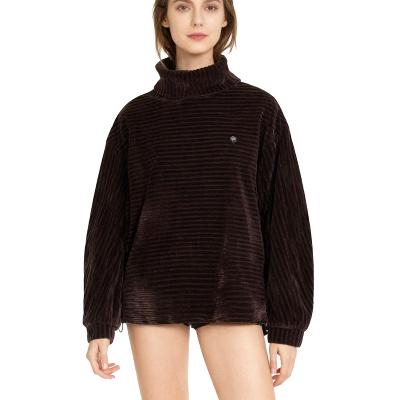 【D玛纳】女士上衣纯色半高领设计宽松休闲保暖气质百搭DMA319