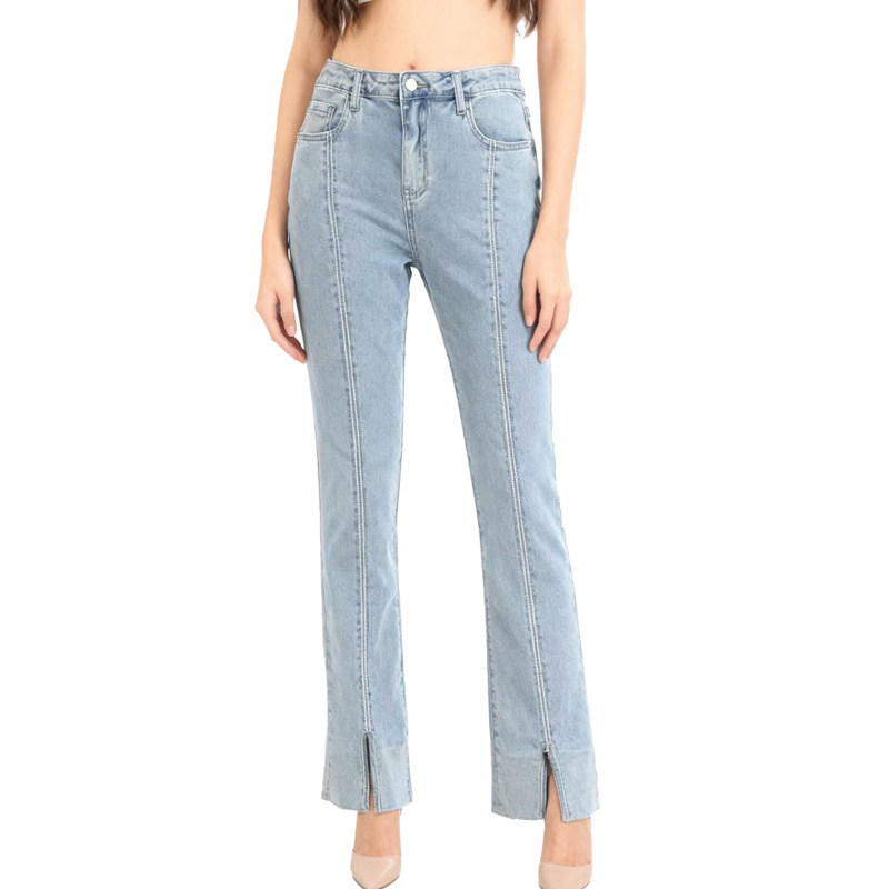 【D玛纳】时尚气质牛仔裤（水洗产品）休闲舒适修身显瘦DMA842