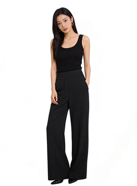 SP系列-时尚气质简约高腰阔腿裤显瘦百搭款P742