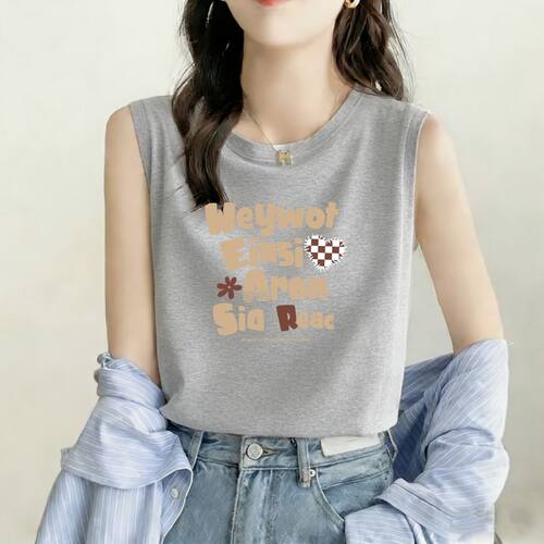 100%纯棉女背心外搭韩版新款