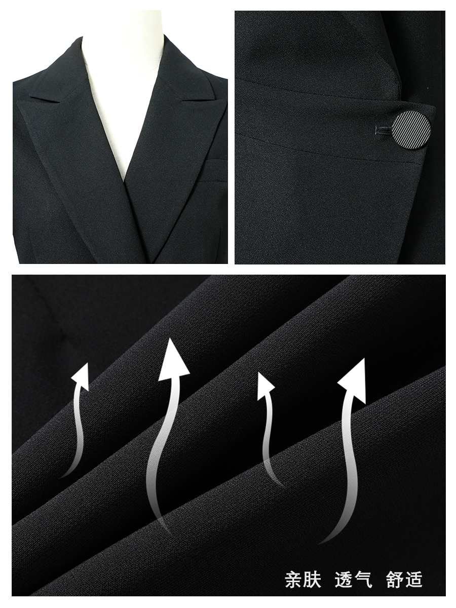 Short sleeve Suit female 2025 The new summer Thin money black temperament commute high-end occupation leisure time coverall