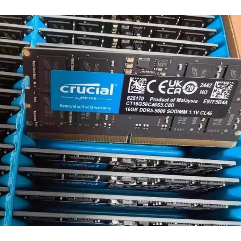 英睿达CT16G56C46S5 16G DDR5-5600 SODIMM 1.1V CL46笔记本