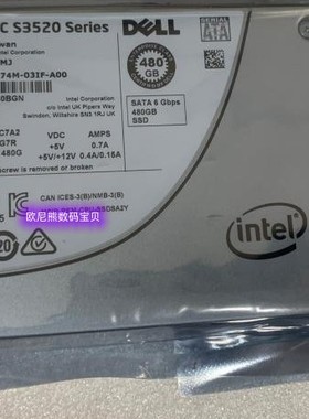 全新 Dell/戴尔 S3520 480G SSD SATA 6G 064TMJ 服务固态器硬盘