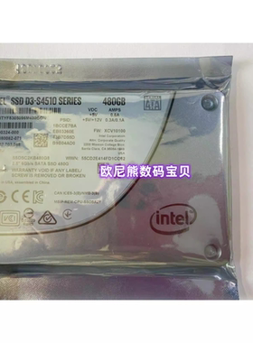 Intel固态企业级硬盘 SSD D3-S4510 480G SATA 6Gb SSDSC2KB480G8