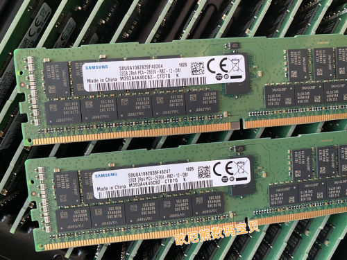 原装三星 32G DDR4 2666 REG 服务器内存 M393A4K40CB2-CTD6Q/7Q