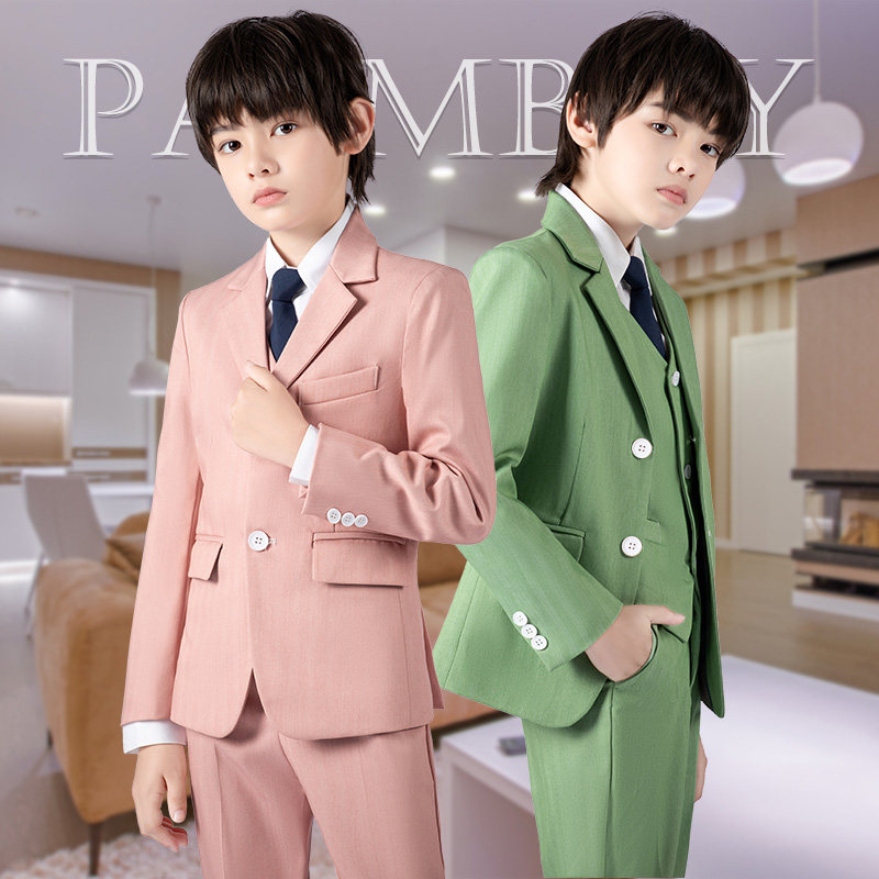 男童西装套装儿童生日婚礼演出小西服花童礼服小学生主持人表演春