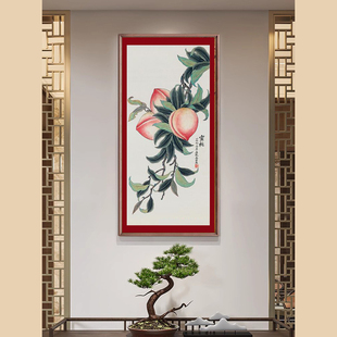 苏绣初学DIY套件材料包 寿桃 祝寿礼品 客厅卧室餐厅 手工刺绣画