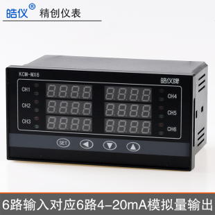 20mA输出温控器6路模拟量控制ModbusRtu温控仪RS485精创仪表 6路4