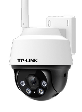 TP-LINK TL-IPC642-A 400万全彩室外无线球机 Wi-Fi/有线连接云台转动双向语音声光报警手机远程移动侦测防水