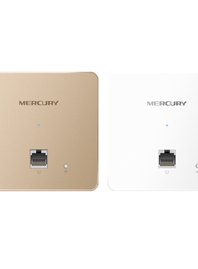 mercury水星 MIAP300P 86型面板式无线AP 网线供电入墙式ap酒店ktv公寓wifi室内覆盖poe供电ap