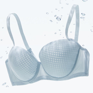 爱慕乎兮内衣女薄款 大胸显小软钢圈收副乳防下垂透气洞洞杯文胸罩
