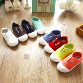 韩版 春季 儿童鞋 白色帆布鞋 幼儿园 男童女童小童宝宝单鞋 特价