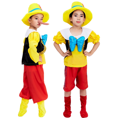 木偶奇遇记儿童表演服匹诺曹演出