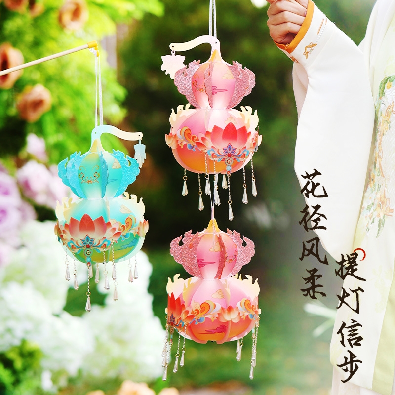 幼儿园手工灯笼半成品制作diy材料包儿童花灯手提蛇年春节过年元