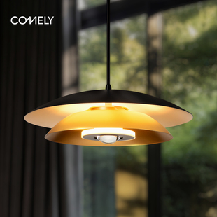 新特丽挪菲松塔轻奢吊灯中复古风吧台单头家用轻商餐厅照明氛围灯