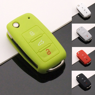 适用大众桑塔纳钥匙套虫尚酷高尔夫6老款 宝来速腾扣poLo朗行甲壳