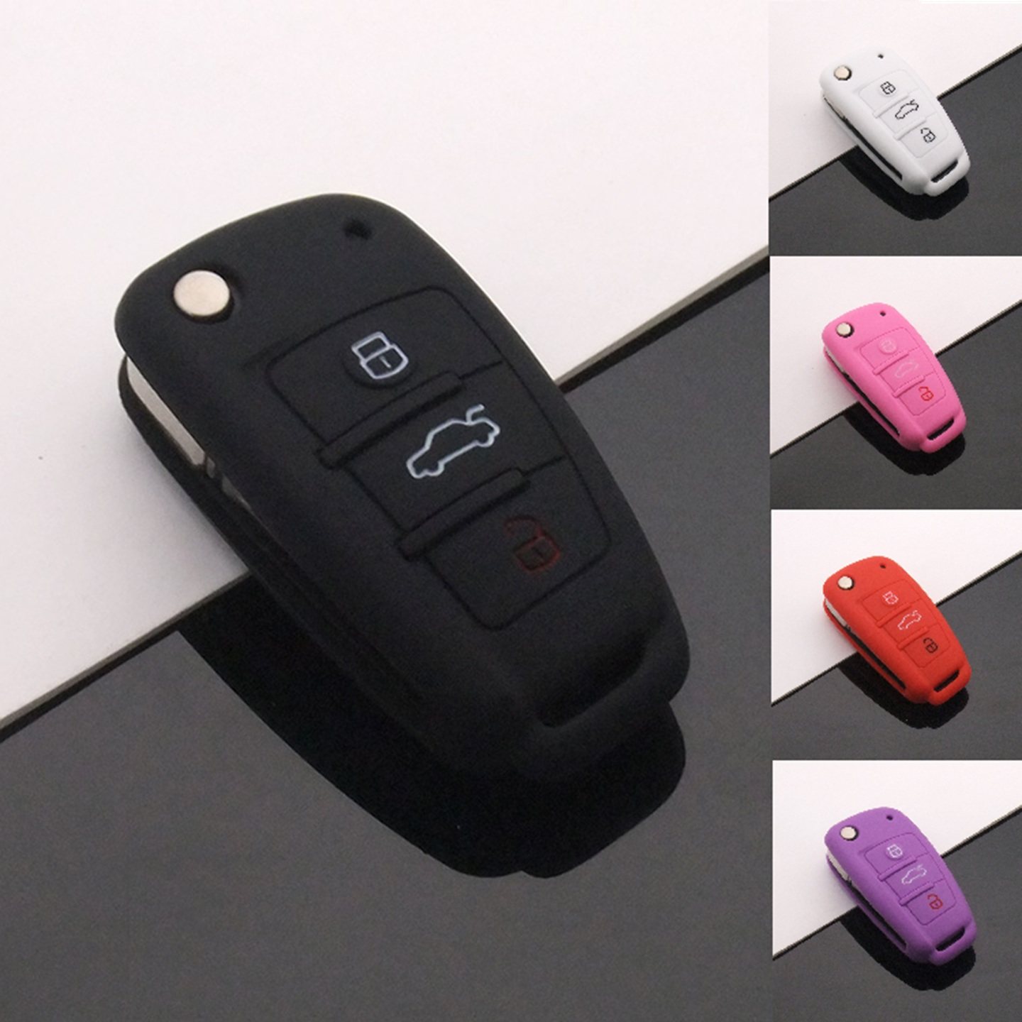 适用奇瑞QQ冰淇淋钥匙套小蚂蚁折叠GX艾瑞泽5瑞虎3x风云2/7壳E3扣