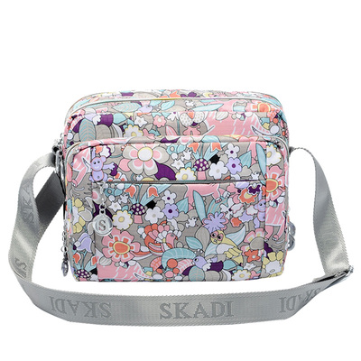 包包女斜挎包大容量2025新款尼龙牛津包布休闲帆布挎包单肩包女包