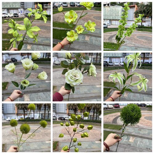 绿色婚庆仿真花软装假花