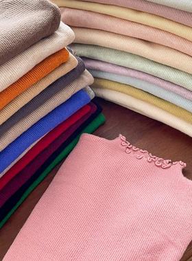 【花边领】花边领毛衣女秋冬打底衫修身百搭内搭洋气套头针织衫潮