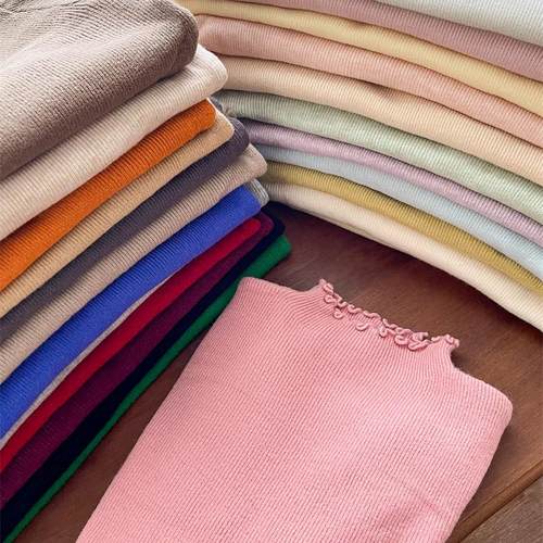 2025秋季简约风格打底衫套头圆领