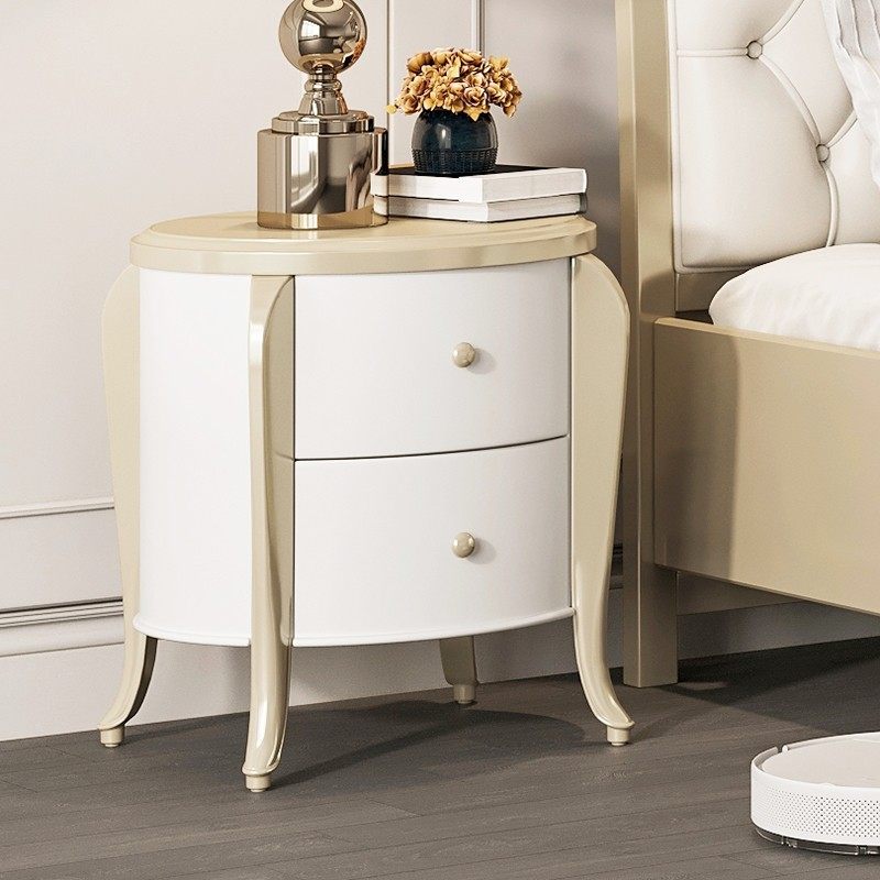 新款轻奢美式全实木床头柜现代简约香槟金色卧室抽屉式收纳床边柜,住宅家具,床头柜,淘宝优惠券,粉丝福利购,淘宝优惠卷