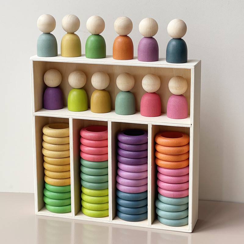 颜色认知颜色配对早教蒙氏教具