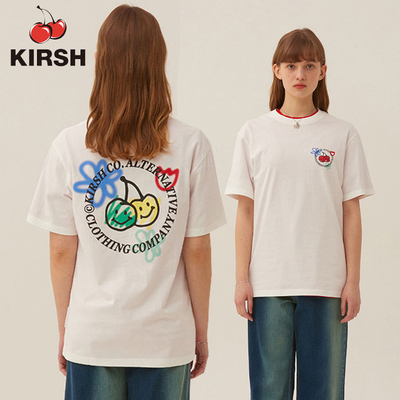 kirsh短袖T恤纯棉印花潮牌女