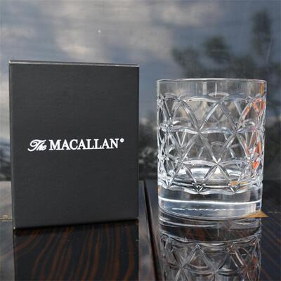 英国MACALLAN麦卡伦单一麦芽威士忌品鉴杯三角纹玻璃洋酒杯水晶杯